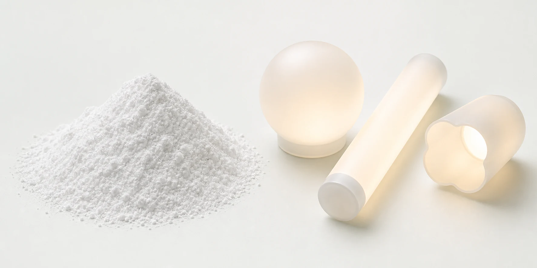 Light Diffusion Agent for PP, PVC, ABS plastic applications, Optical and lighting plastics additive product sample